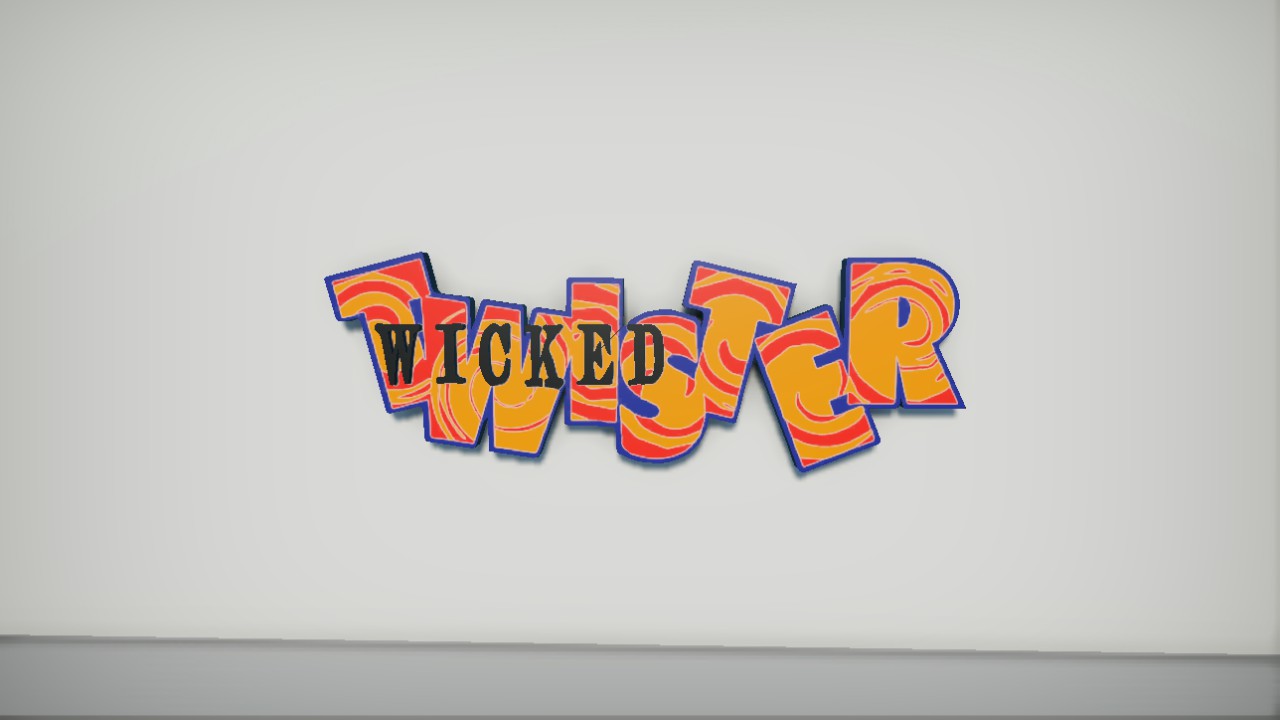 Wicked Twister Sign Emissive