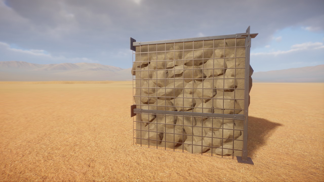 Gabian wall section - By Toves