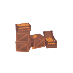 Orange Crates Clutter