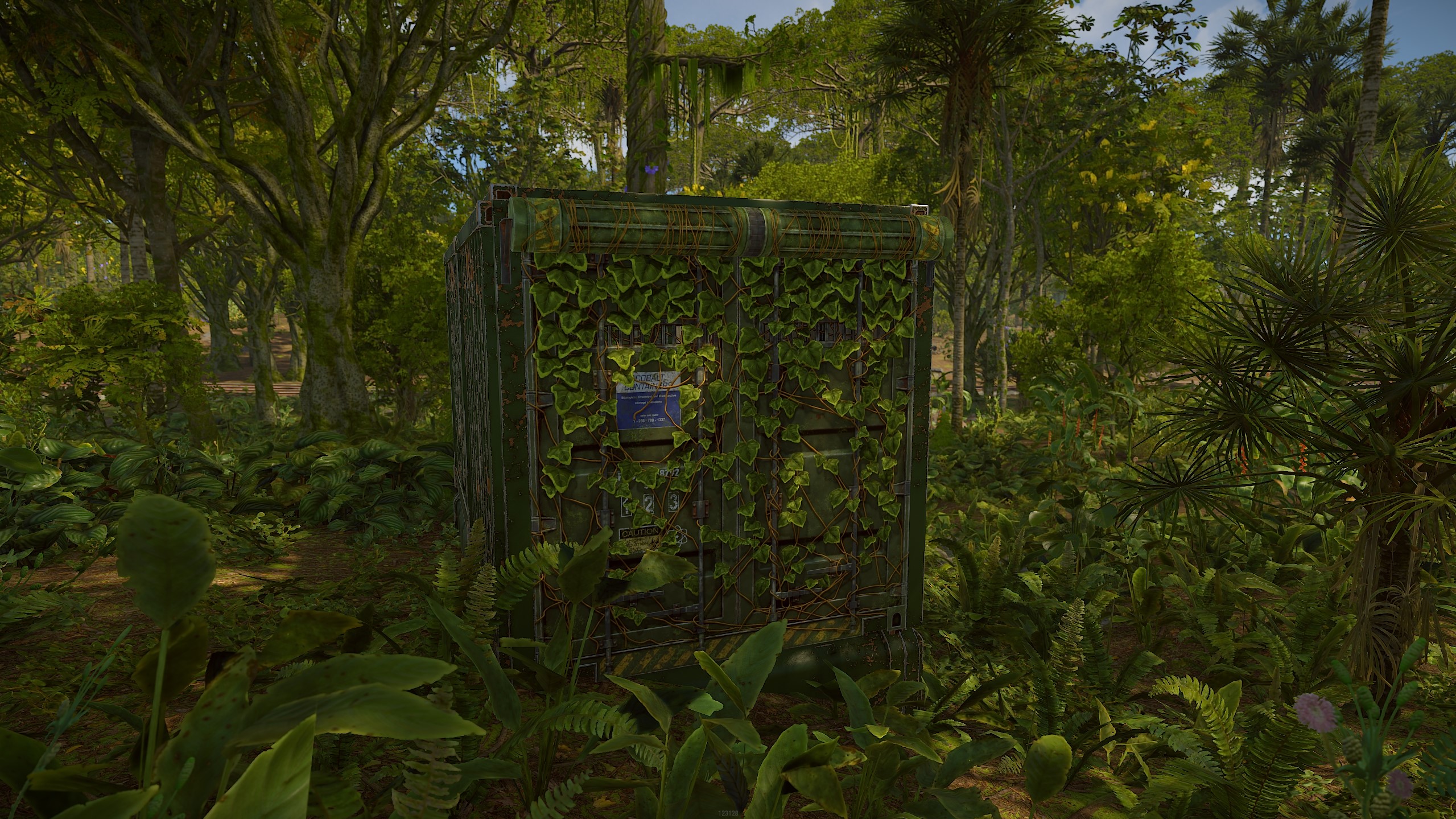 Cobalt Jungle Container Garage Door thumbnail 2