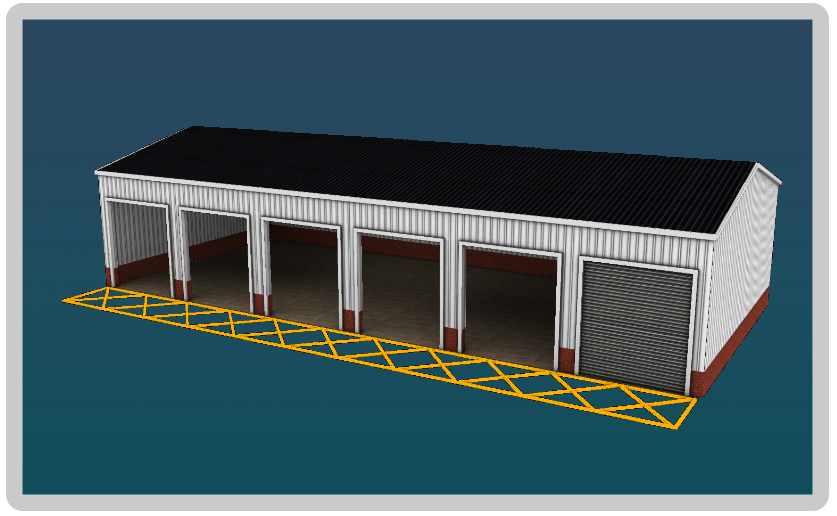Medium Modern 6 lane depot