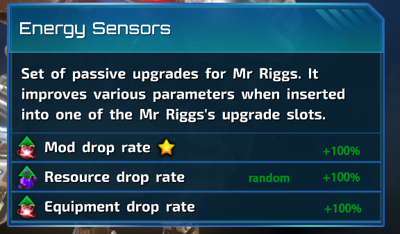 Energy Sensor loot drop rate adjust