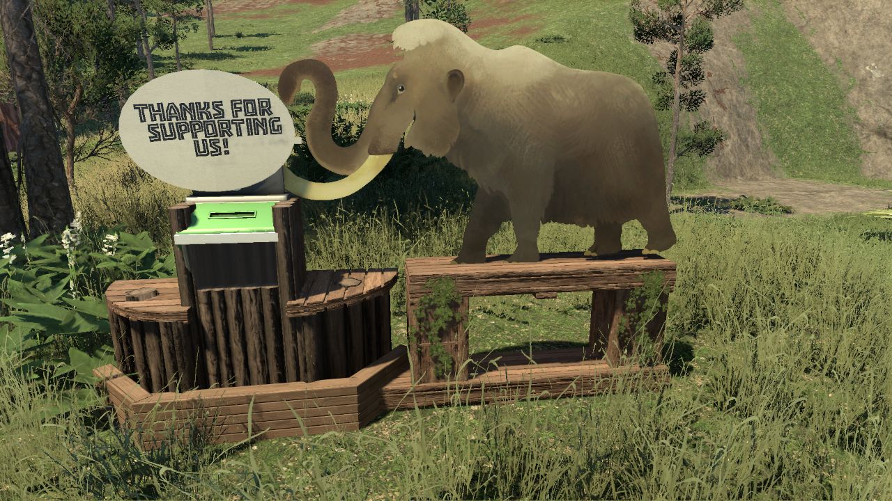 Woolly Mammoth "Thank You" Donation Box