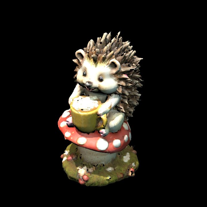Hedgehog on toadstool