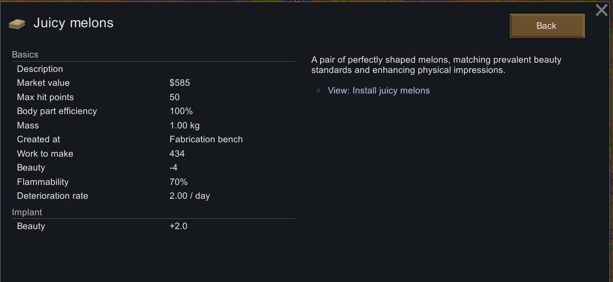 Jucy Melons Implant