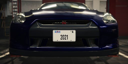 Dubai license plate UAE
