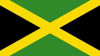 The flag of Jamaica