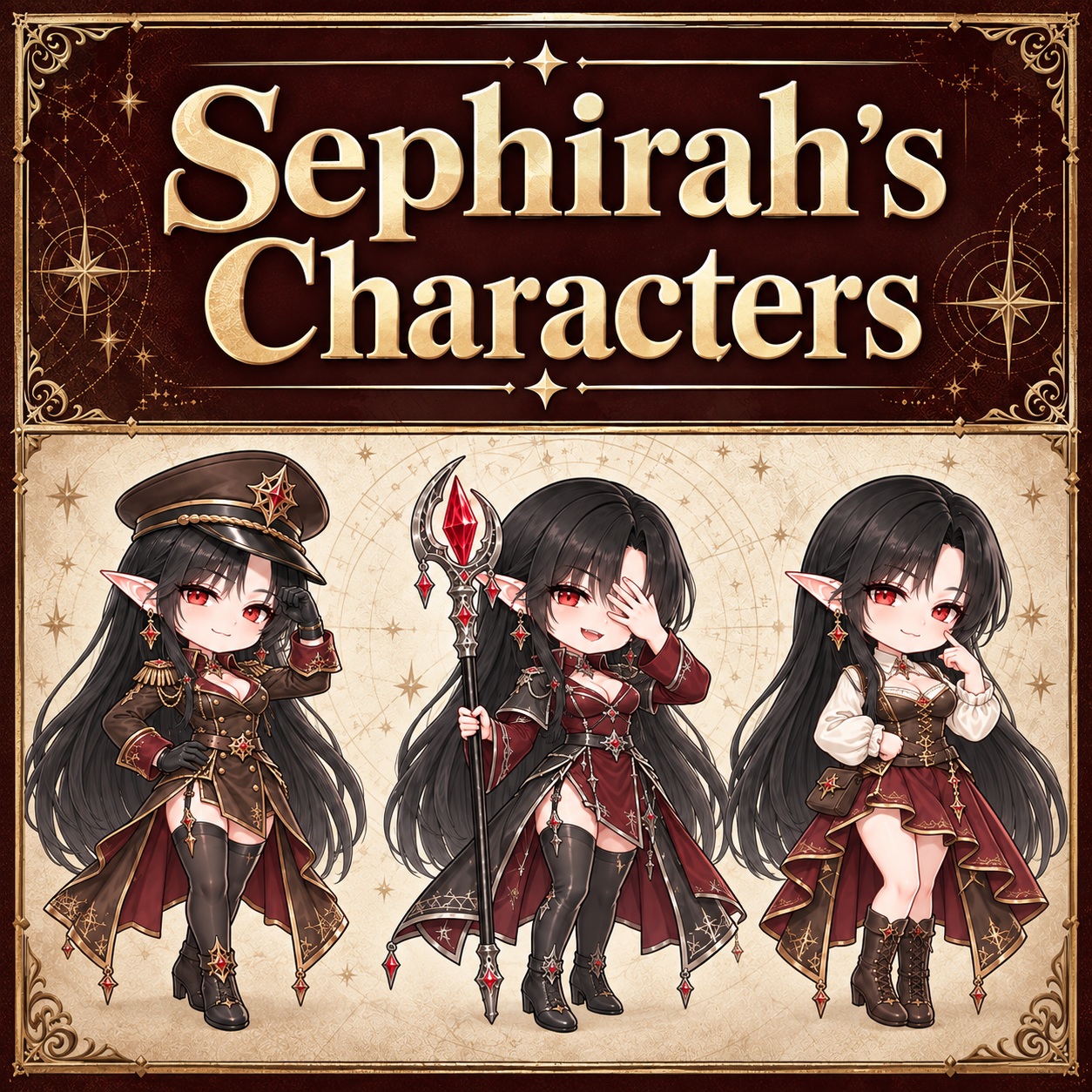 Sephirah's Characters preview