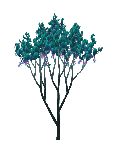 Teal Emerald tree