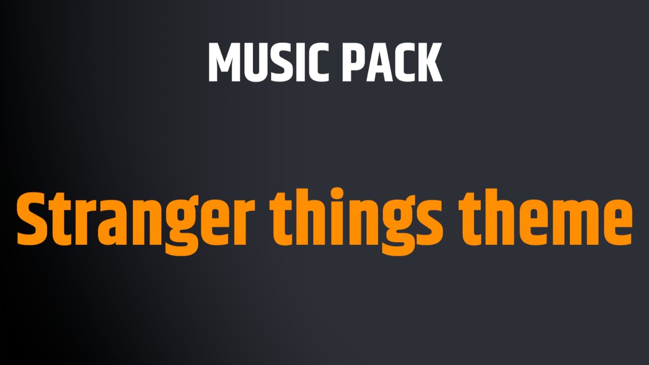 Stranger things theme