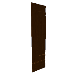 HW Panel Left Dark Wood Nut