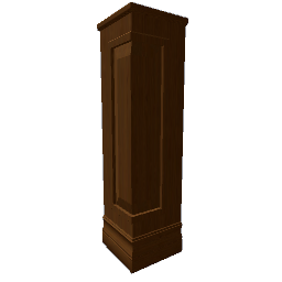 HW Panel Corner Dark Wood Nut