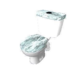 Standing toilet Marble White Oak
