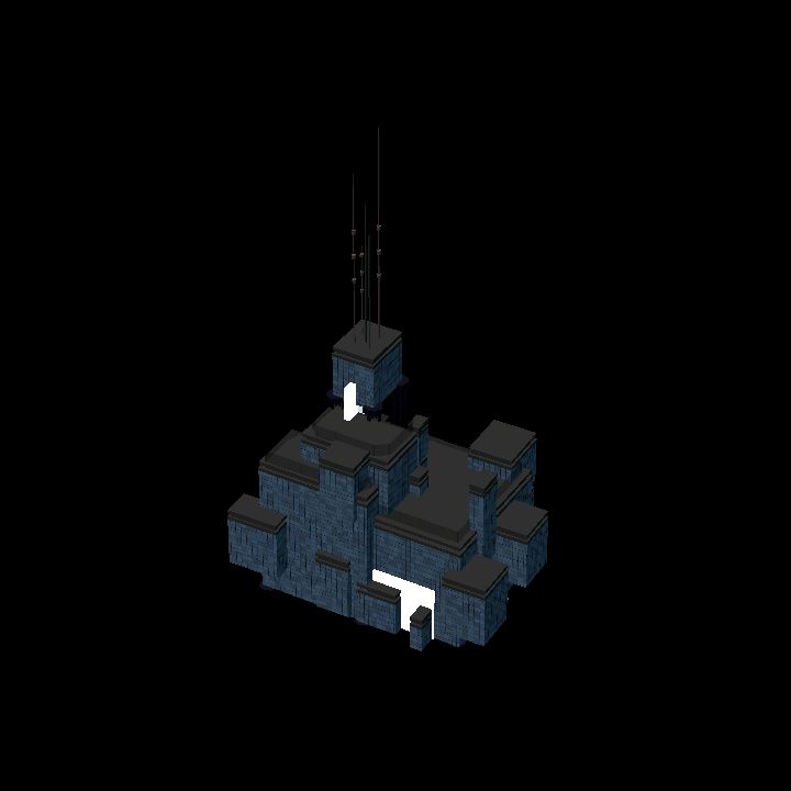 Low Poly Scifi Towers I 5 