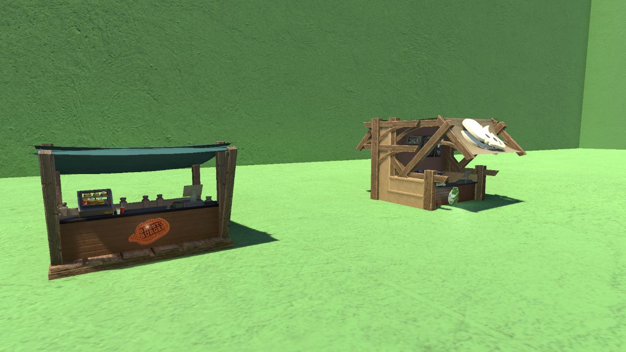 Marketplace stands