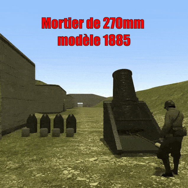 270mm Mortier modèle 1885 (WW1 French Heavy Mortar)
