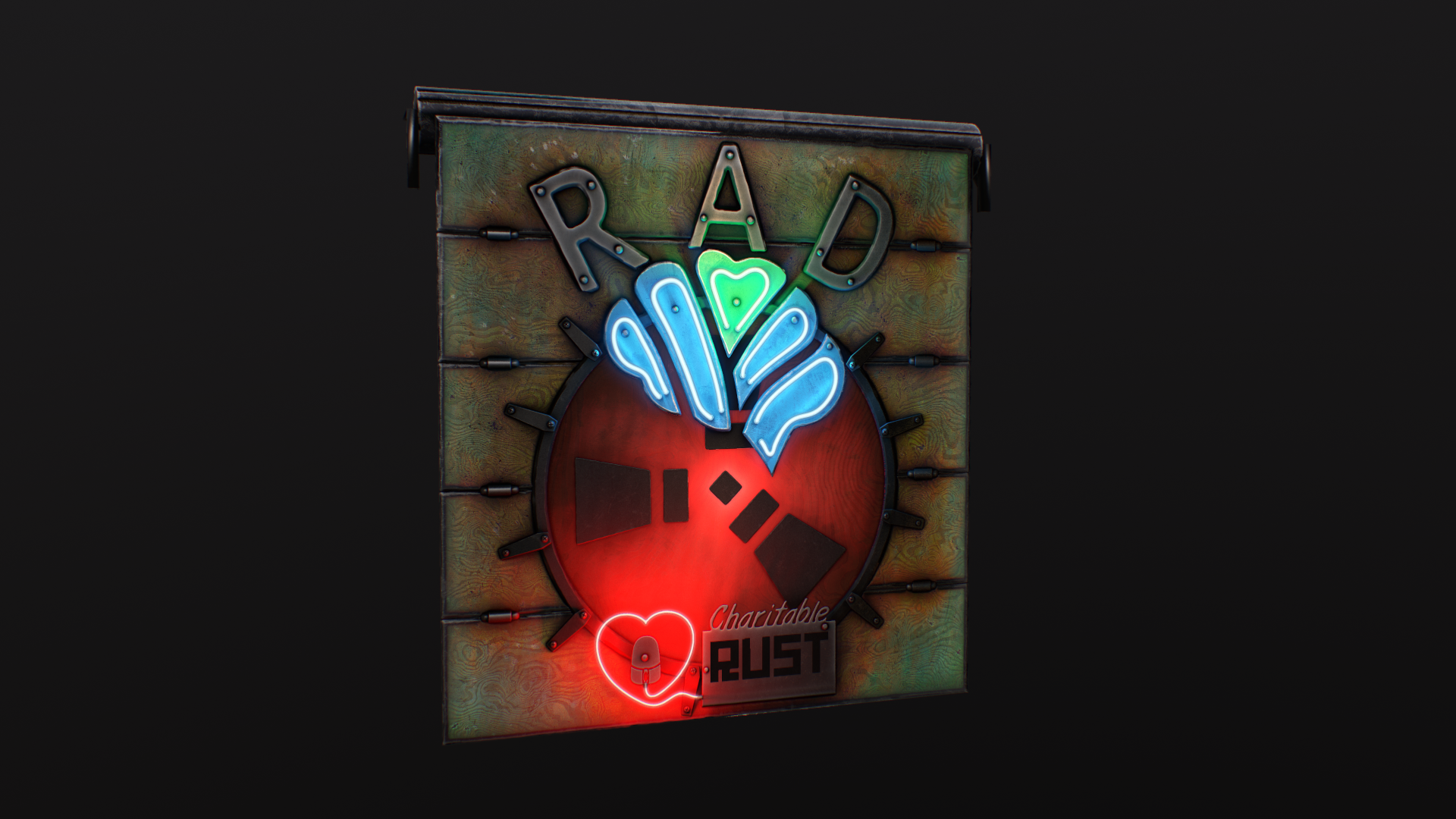 Charitable Rust 2020 Garage Door