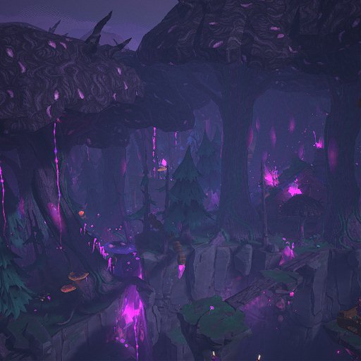 The hooded forest