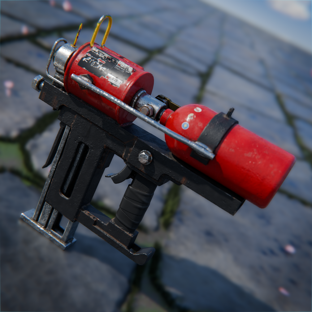 Japanese Fire Extinguisher Nailgun