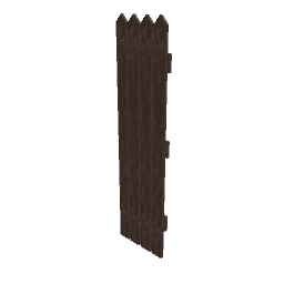 Weathered Wood Fence - 0.5m Wide