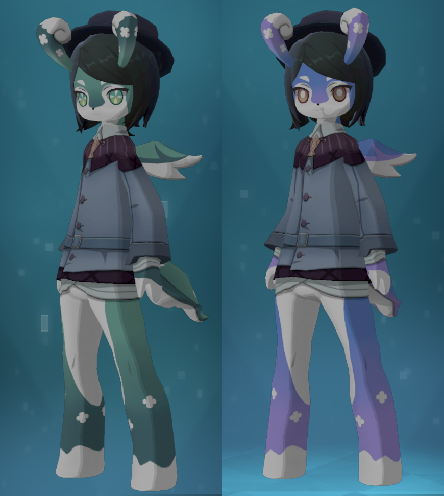 Slug Color Green Blue