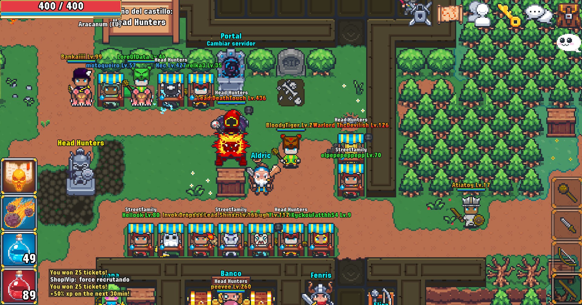 World of Solaria 2D MMORPG gameplay screenshot 2