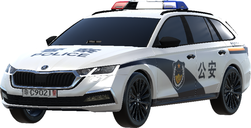 Chinese police car livery