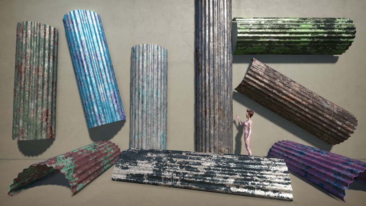 [AA] Sheet Metal 2x4 Corrugated T2 - Bent 3