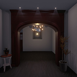 Grand Arched Double Doorway Dark Oak