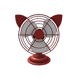 Cat Fan- Red