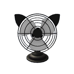 Cat Fan- Black