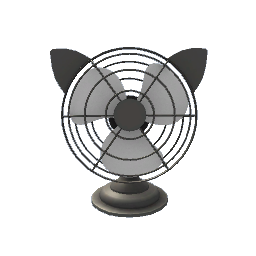 Cat Fan- Gray