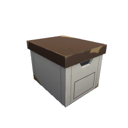 Closed File Box- Brown