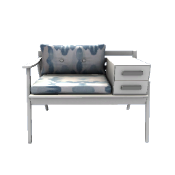 Chair and Drawers- White and Blue