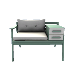 Chair and Drawers- White and Blue