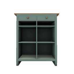 Open Cabinet- Blue