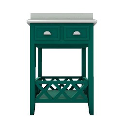 Small Vintage Sidetable- Blue
