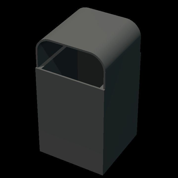 Waste bin colourable 2
