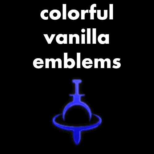 Colorful Vanilla Emblems