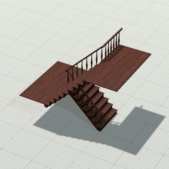 Modular staircase end