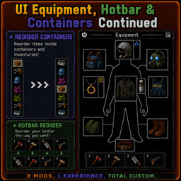 UI Equipment, Hotbar & Containers Continued [42.20.4] – Project Zomboid Mod