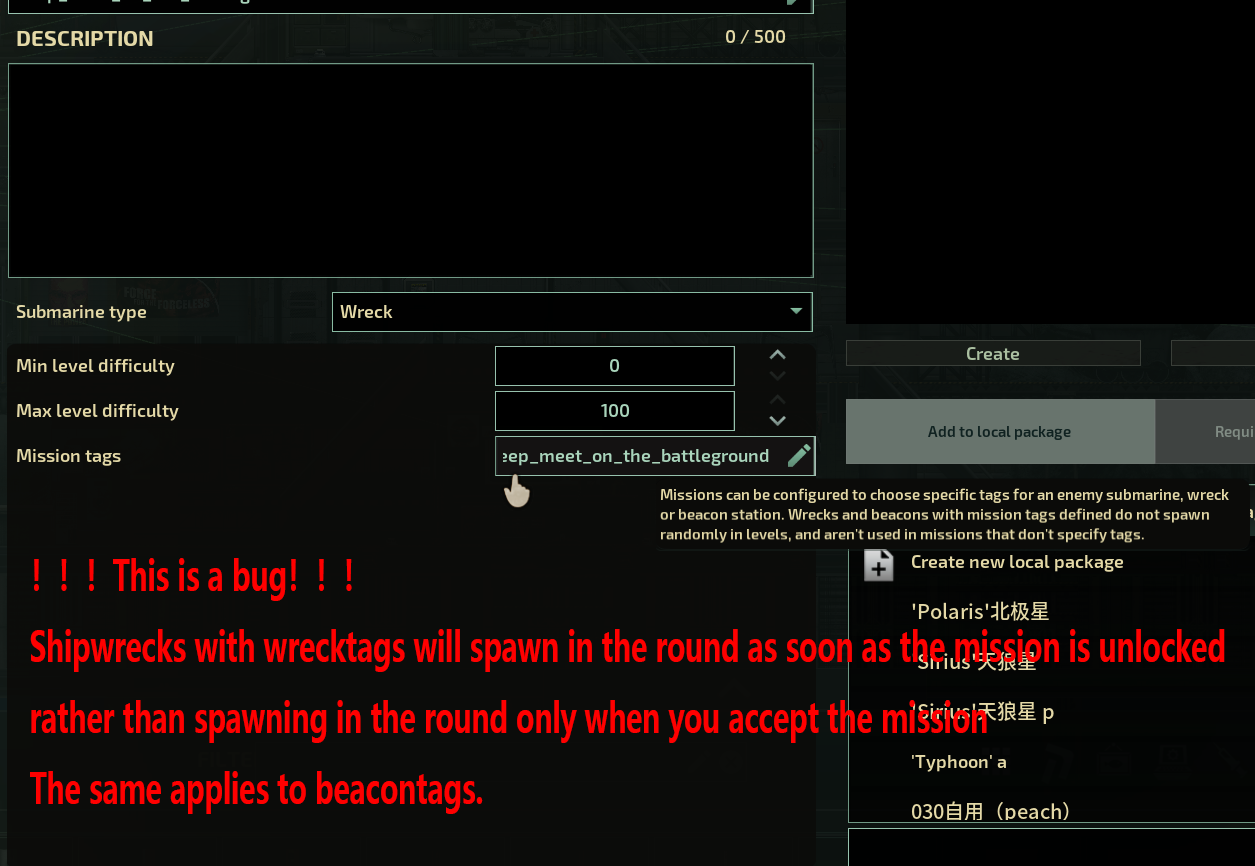 Wrecktags And Beacontags Bug Fix
