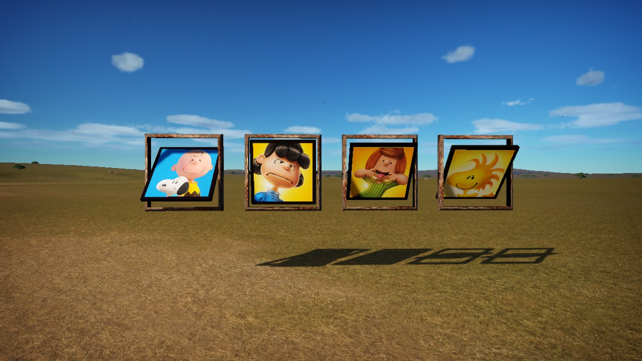 Peanuts Sign Wooden Frame 1M