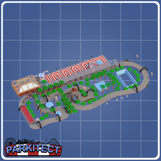 Epic Tropical Go-Kart Track