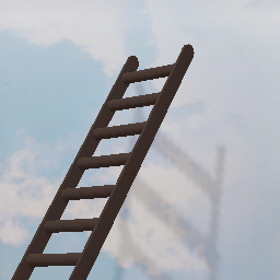 Wooden ladder