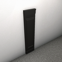 Wood panel 1 - Black