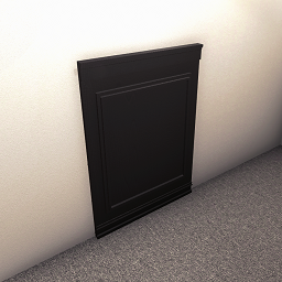 Wood panel 3 - Black