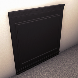 Wood panel 4 - Black