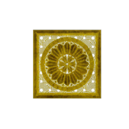 Gold Ornamental Decal 2 With Offset