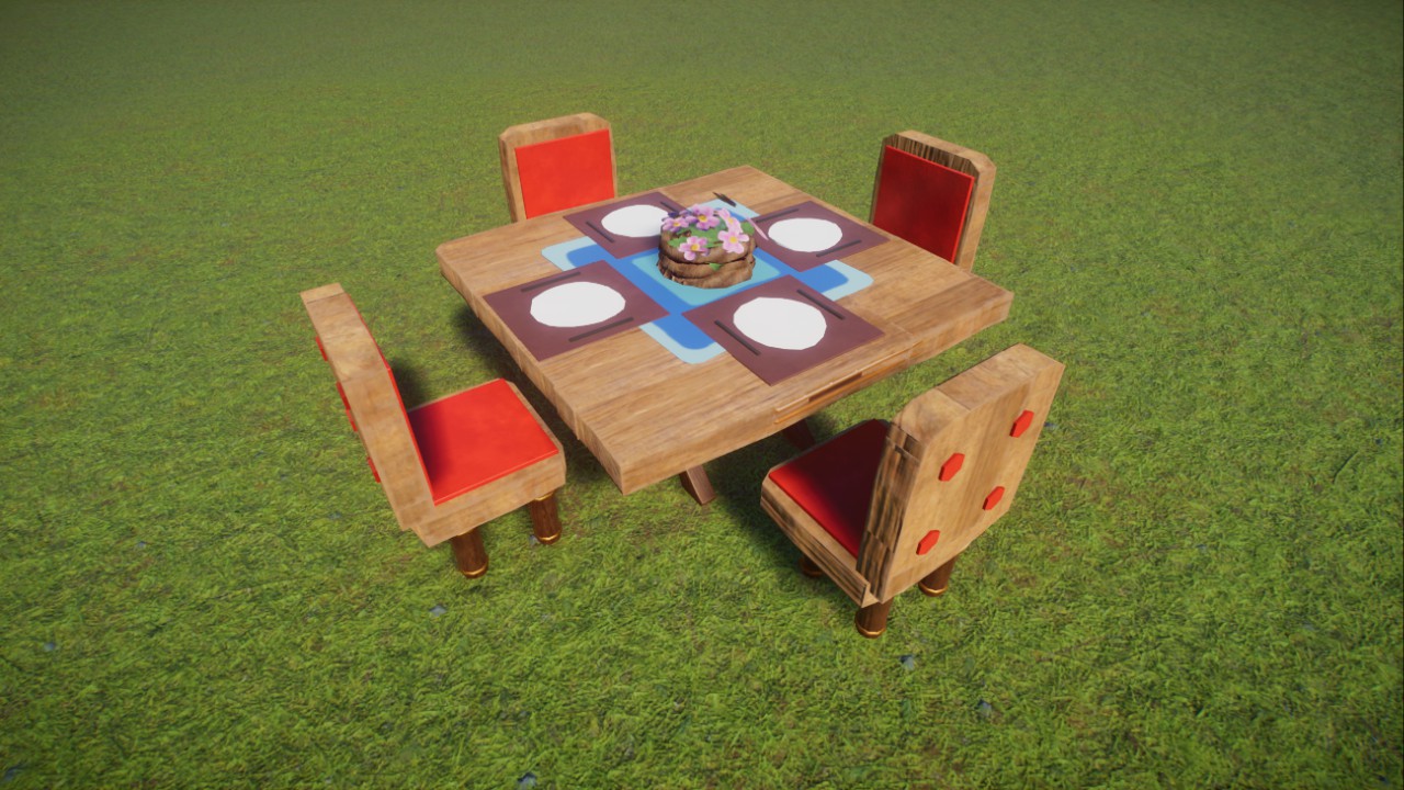 Fancy Table and Chairs (Skin)